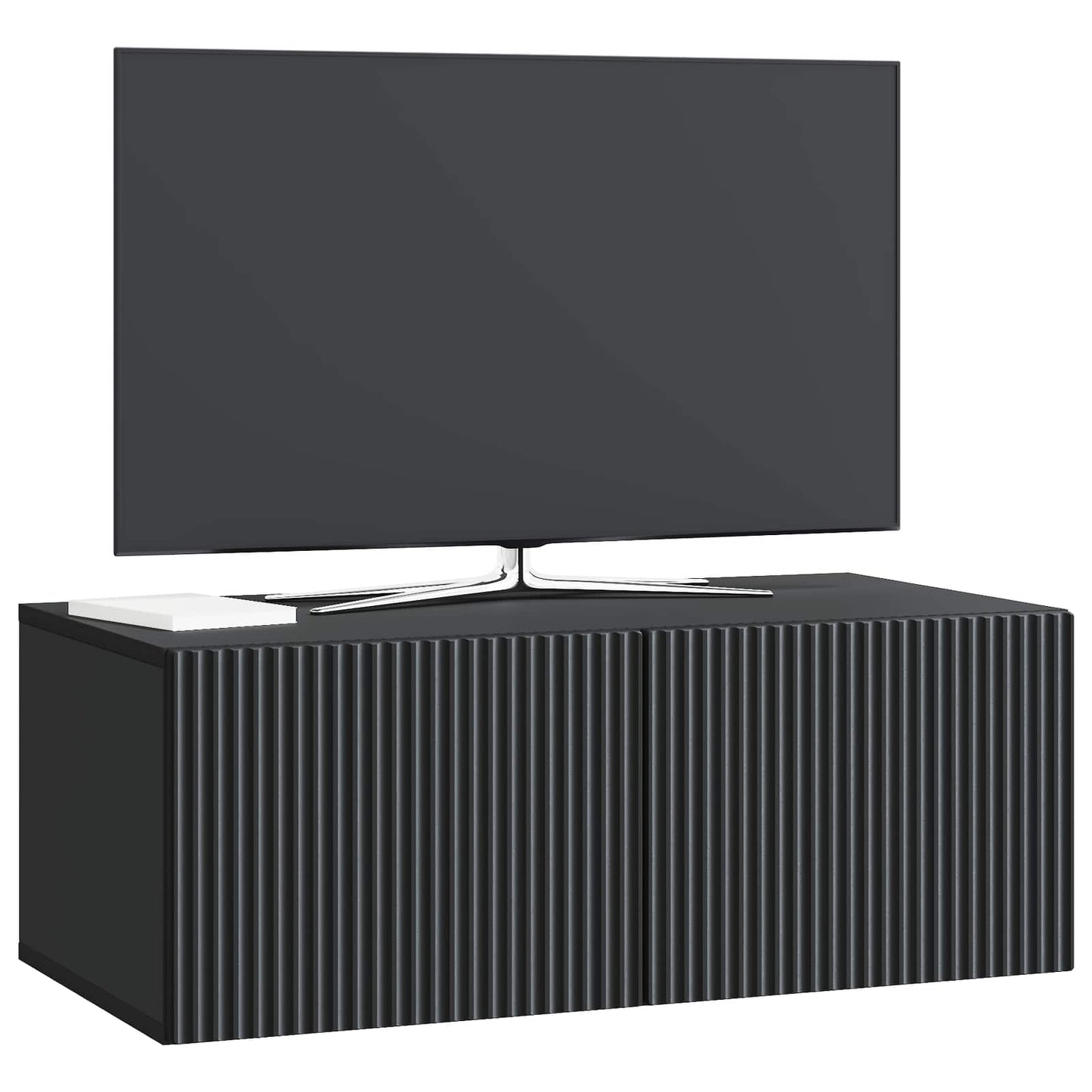 Vegghengt TV skap Svart 78,5 x 41 x 30 cm Konstruert tre