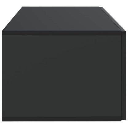 Vegghengt TV skap Svart 78,5 x 41 x 30 cm Konstruert tre