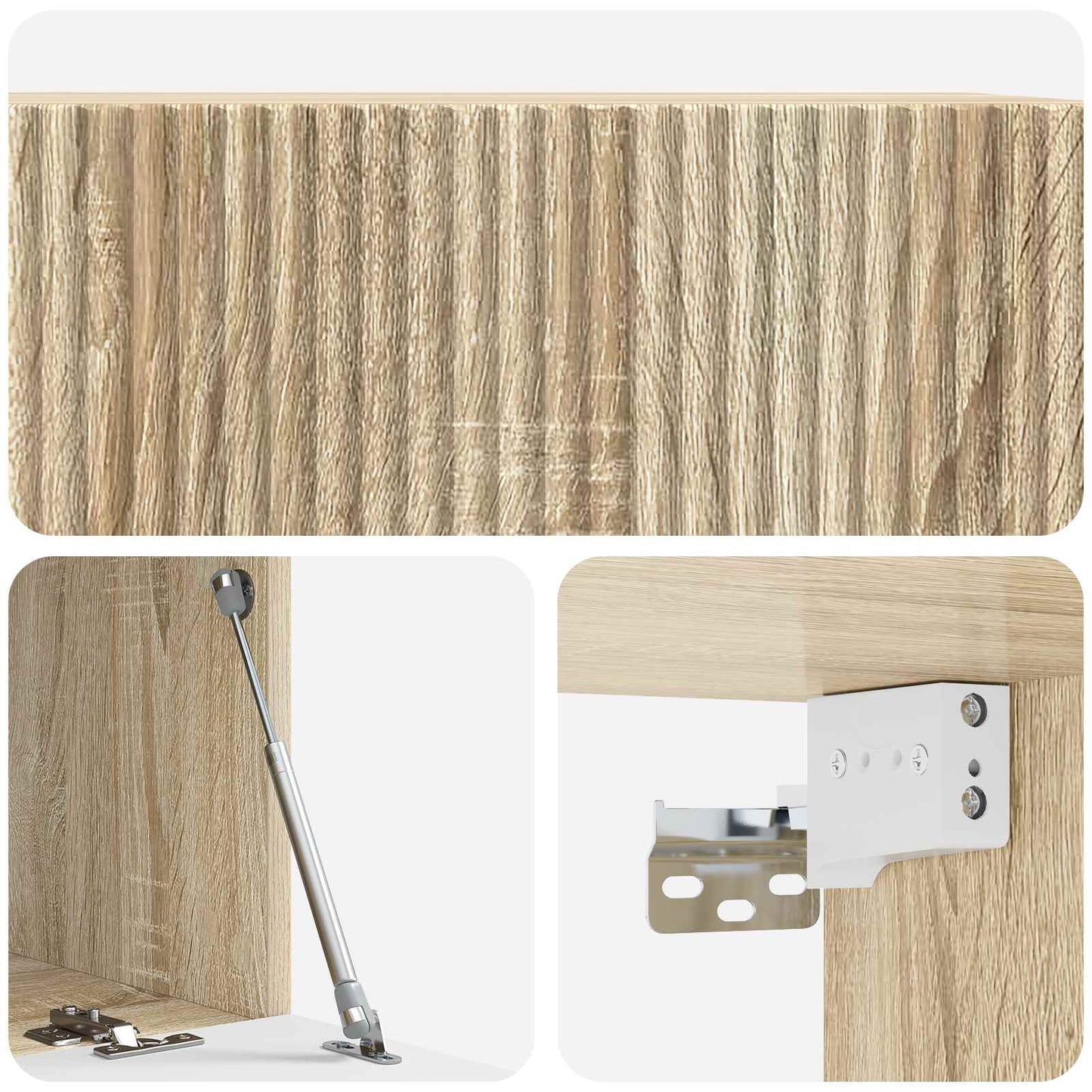 Vegghengt TV skap Sonoma eik 78,5 x 41 x 30 cm Konstruert tre