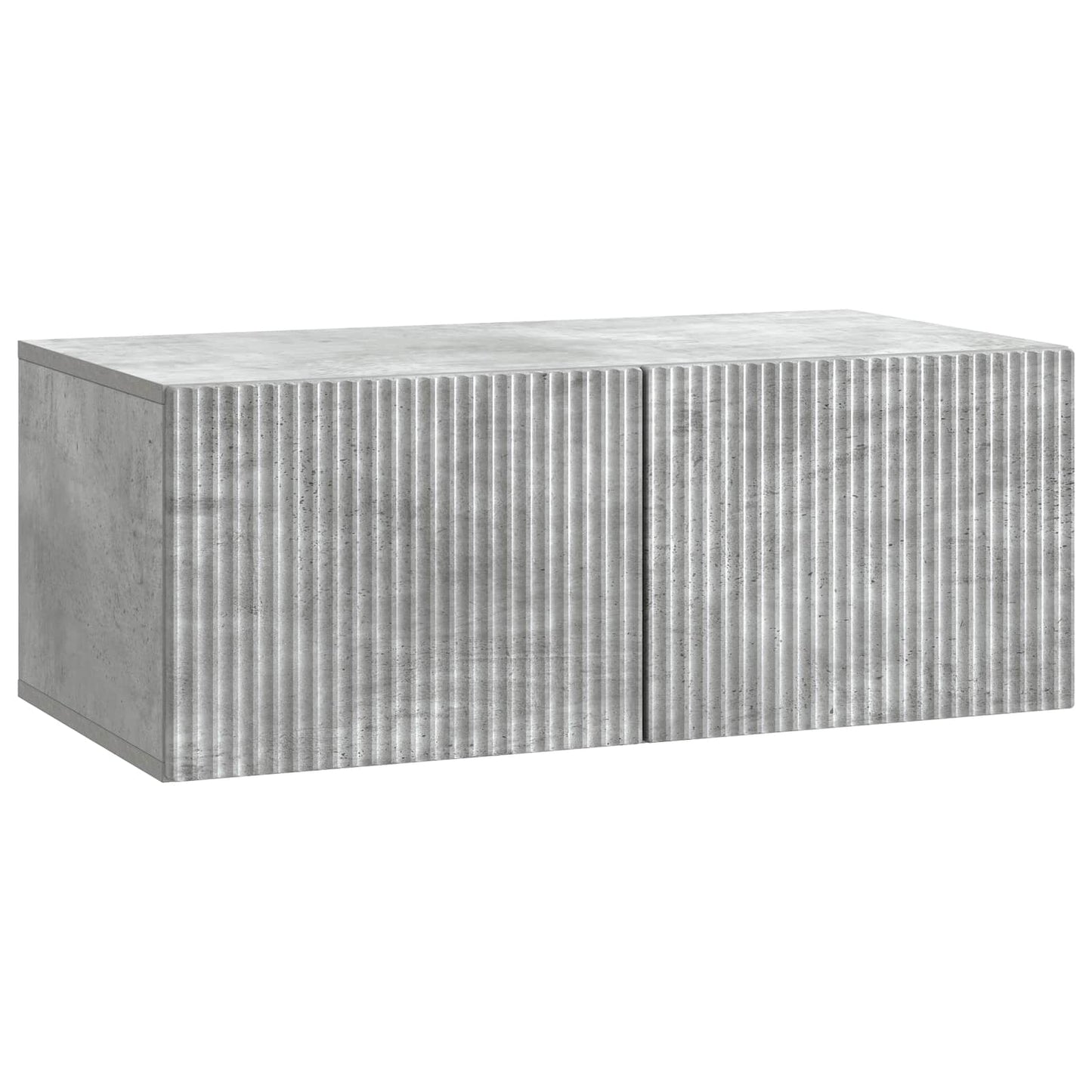 Vegghengt TV skap Betonggrå 78,5 x 41 x 30 cm Konstruert tre