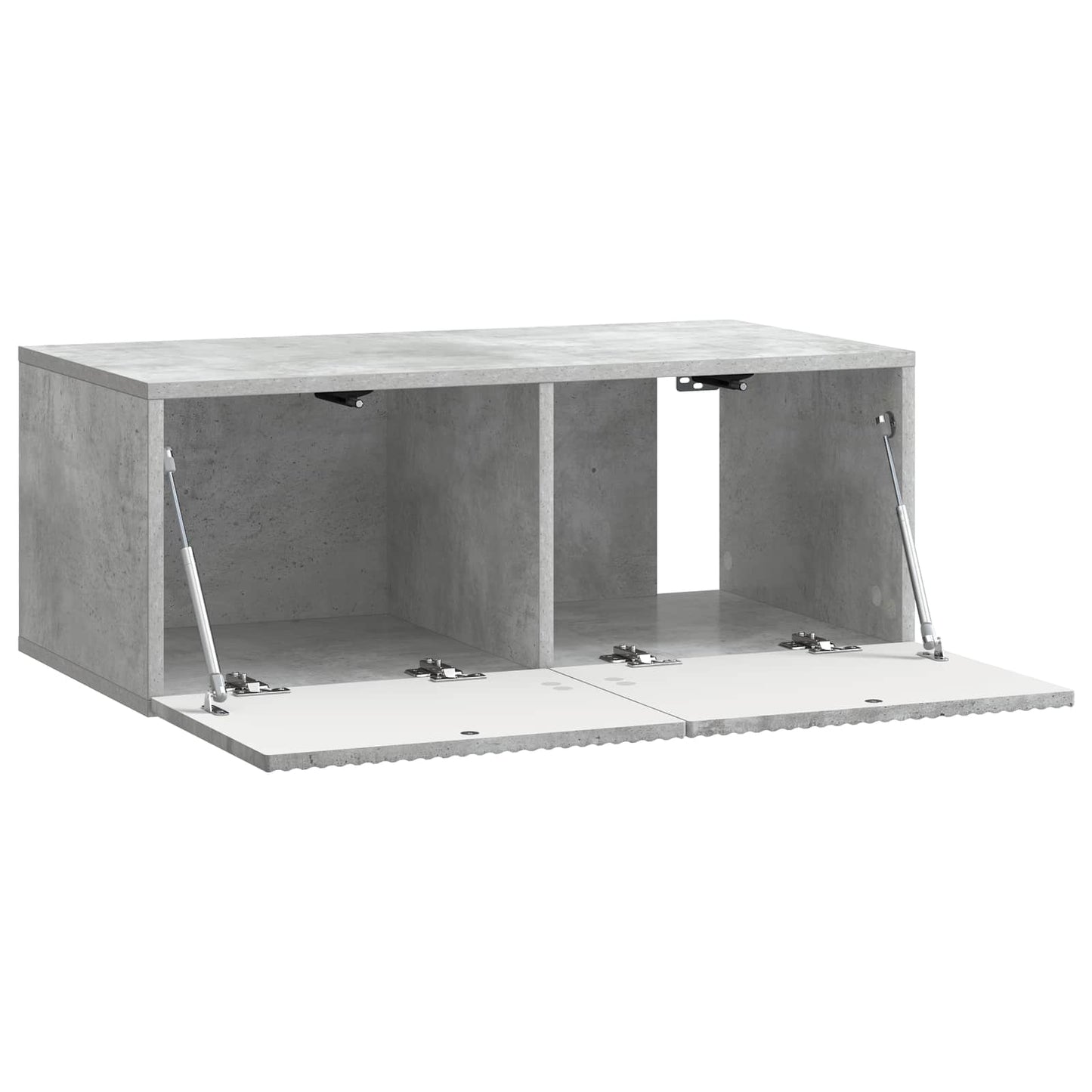 Vegghengt TV skap Betonggrå 78,5 x 41 x 30 cm Konstruert tre