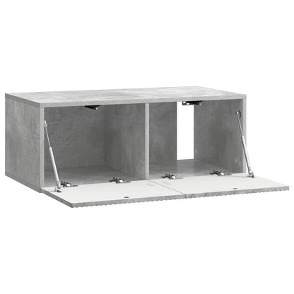 Vegghengt TV skap Betonggrå 78,5 x 41 x 30 cm Konstruert tre