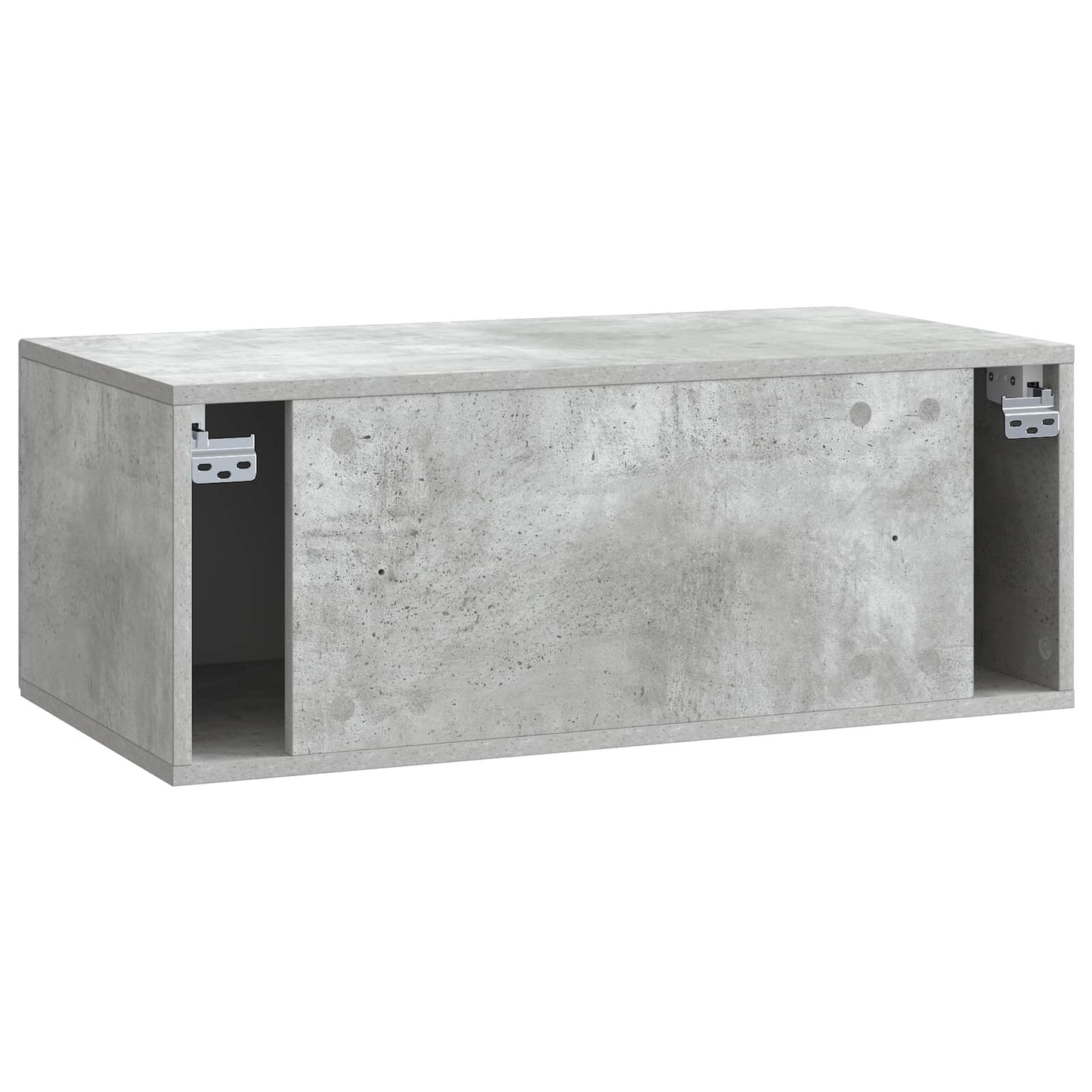 Vegghengt TV skap Betonggrå 78,5 x 41 x 30 cm Konstruert tre