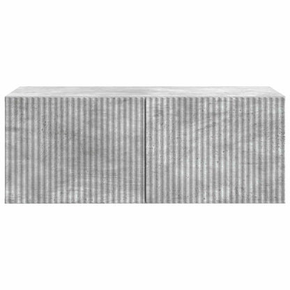 Vegghengt TV skap Betonggrå 78,5 x 41 x 30 cm Konstruert tre