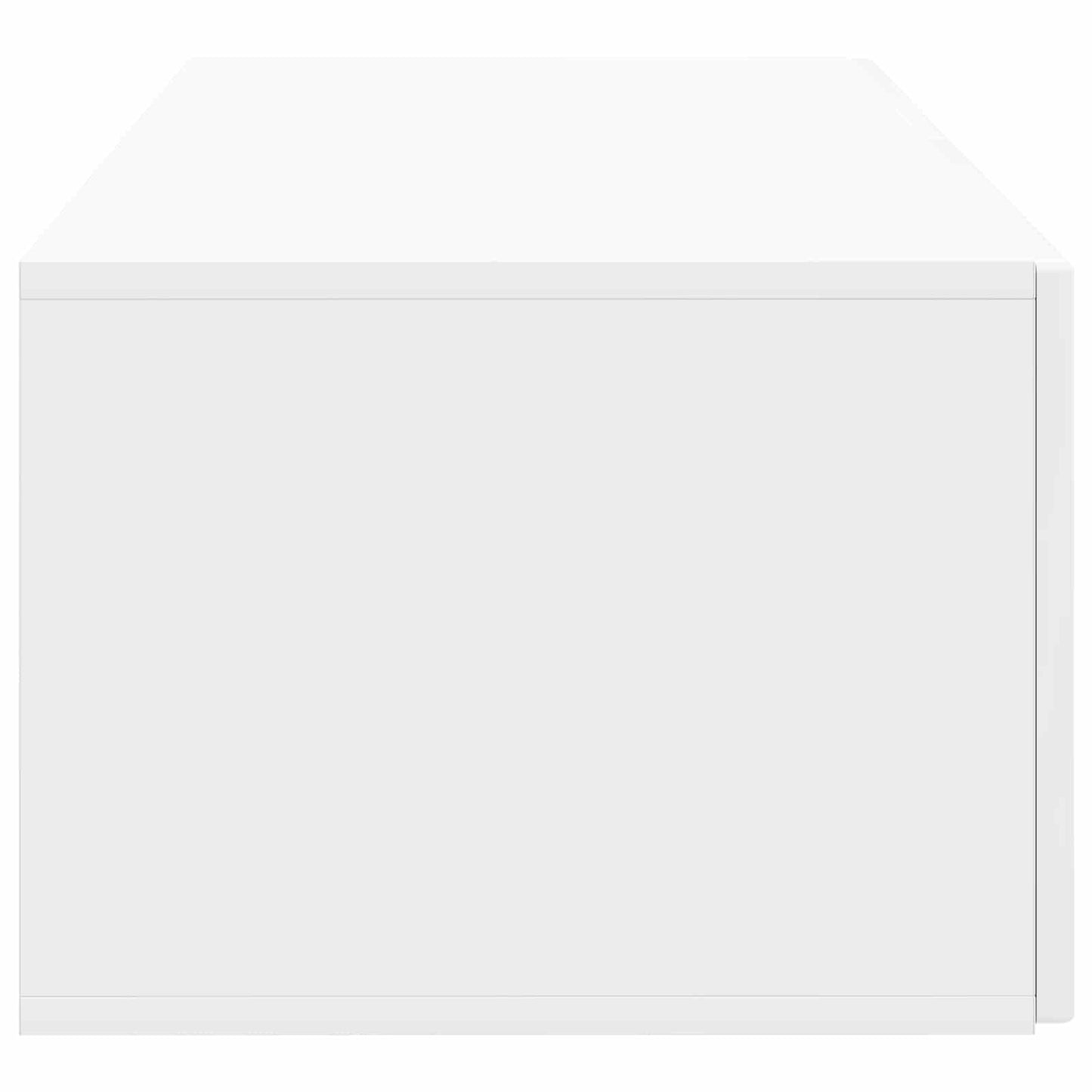 Vegghengt TV skap Veggmontert Høgglans hvit 78,5 x 41 x 30 cm