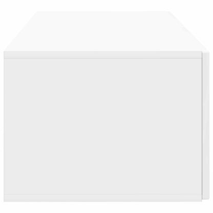 Vegghengt TV skap Veggmontert Høgglans hvit 78,5 x 41 x 30 cm