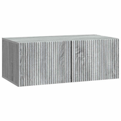 Vegghengt TV skap Grå sonoma 78,5 x 41 x 30 cm Konstruert tre