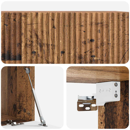 Vegghengt TV skap Gammelt tre 78,5 x 41 x 30 cm Konstruert tre