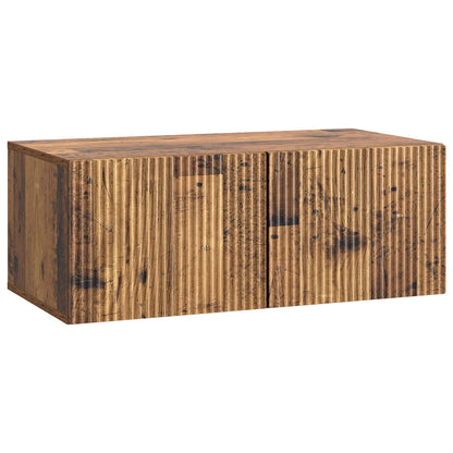 Vegghengt TV skap Gammelt tre 78,5 x 41 x 30 cm Konstruert tre
