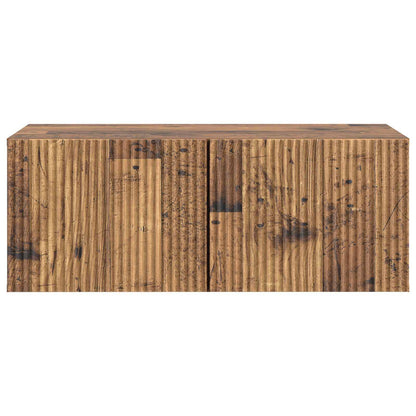 Vegghengt TV skap Gammelt tre 78,5 x 41 x 30 cm Konstruert tre