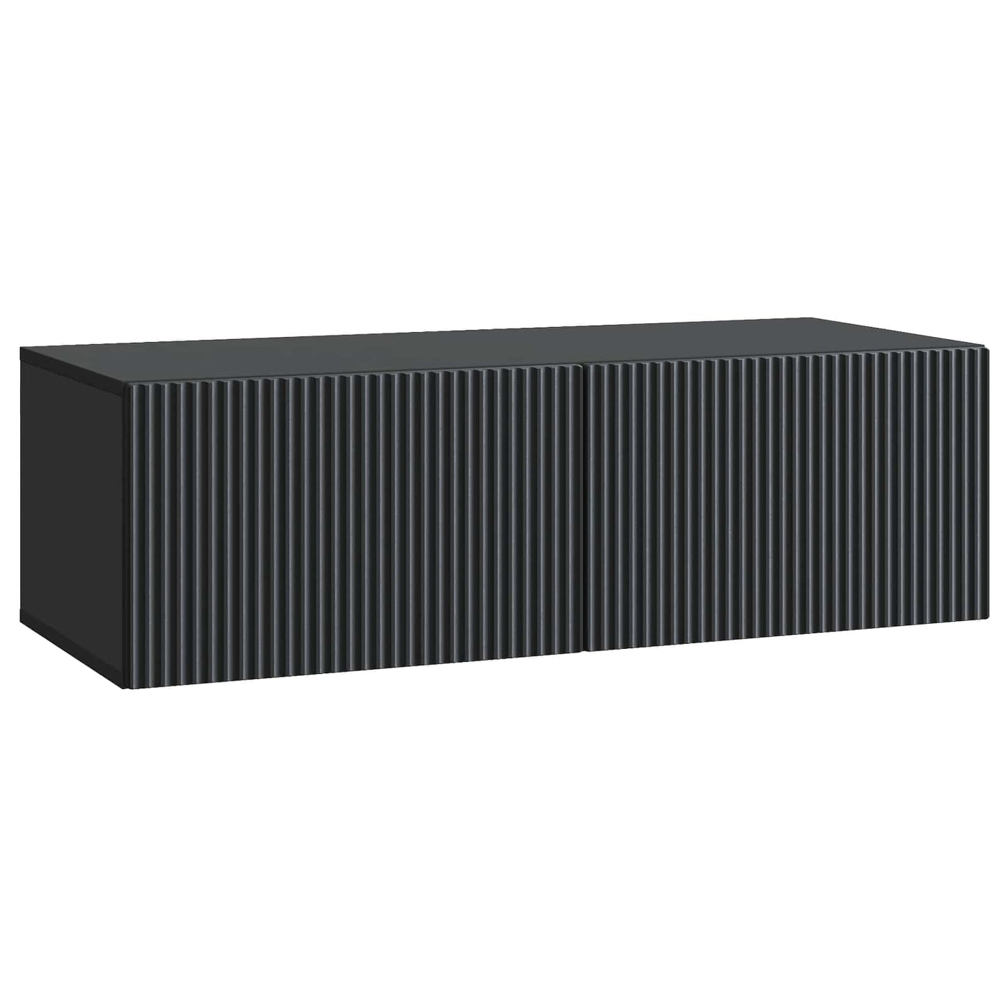 Vegghengt TV skap Svart 98 x 41 x 30 cm Konstruert tre