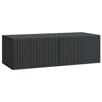 Vegghengt TV skap Svart 98 x 41 x 30 cm Konstruert tre