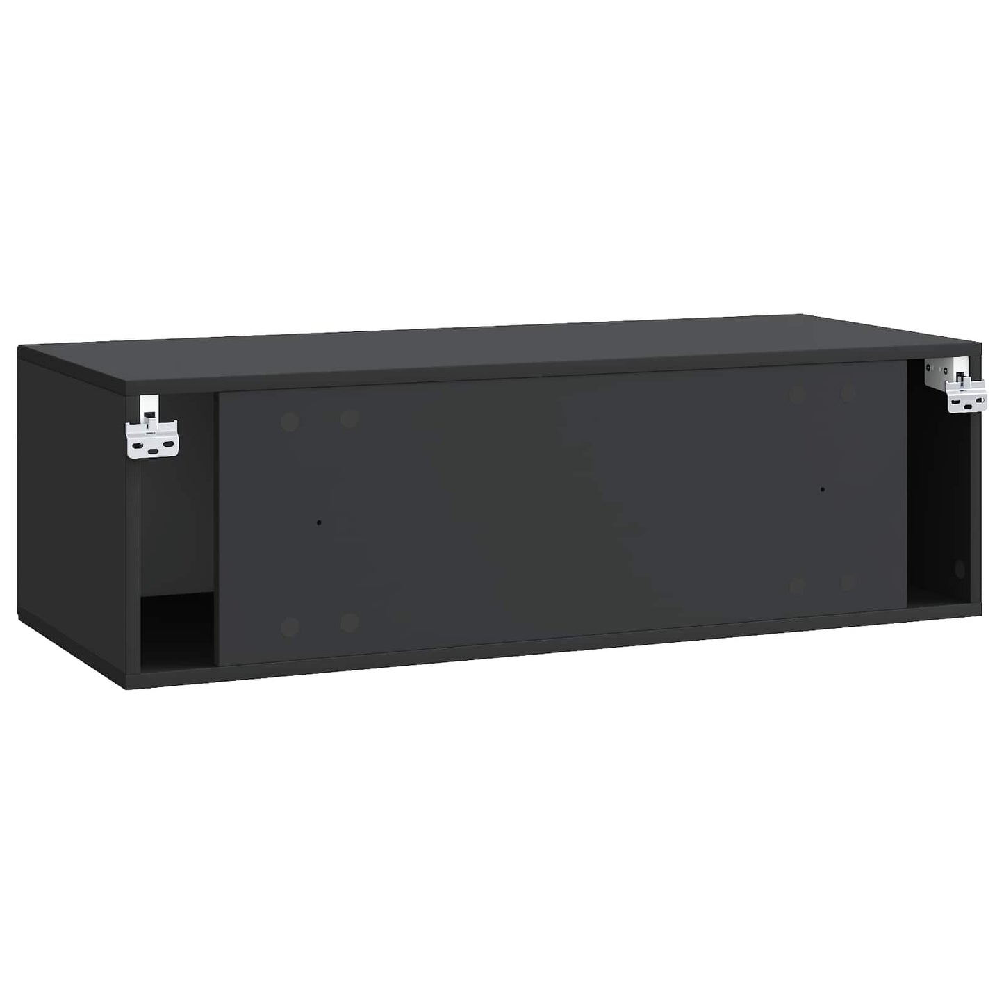 Vegghengt TV skap Svart 98 x 41 x 30 cm Konstruert tre