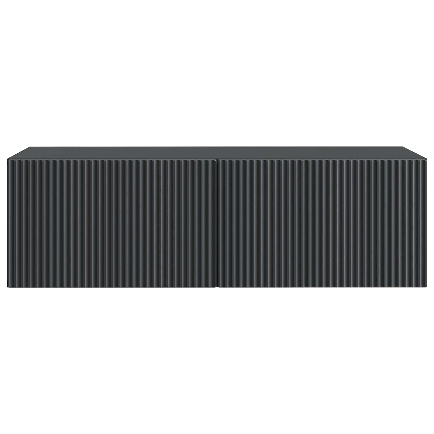Vegghengt TV skap Svart 98 x 41 x 30 cm Konstruert tre