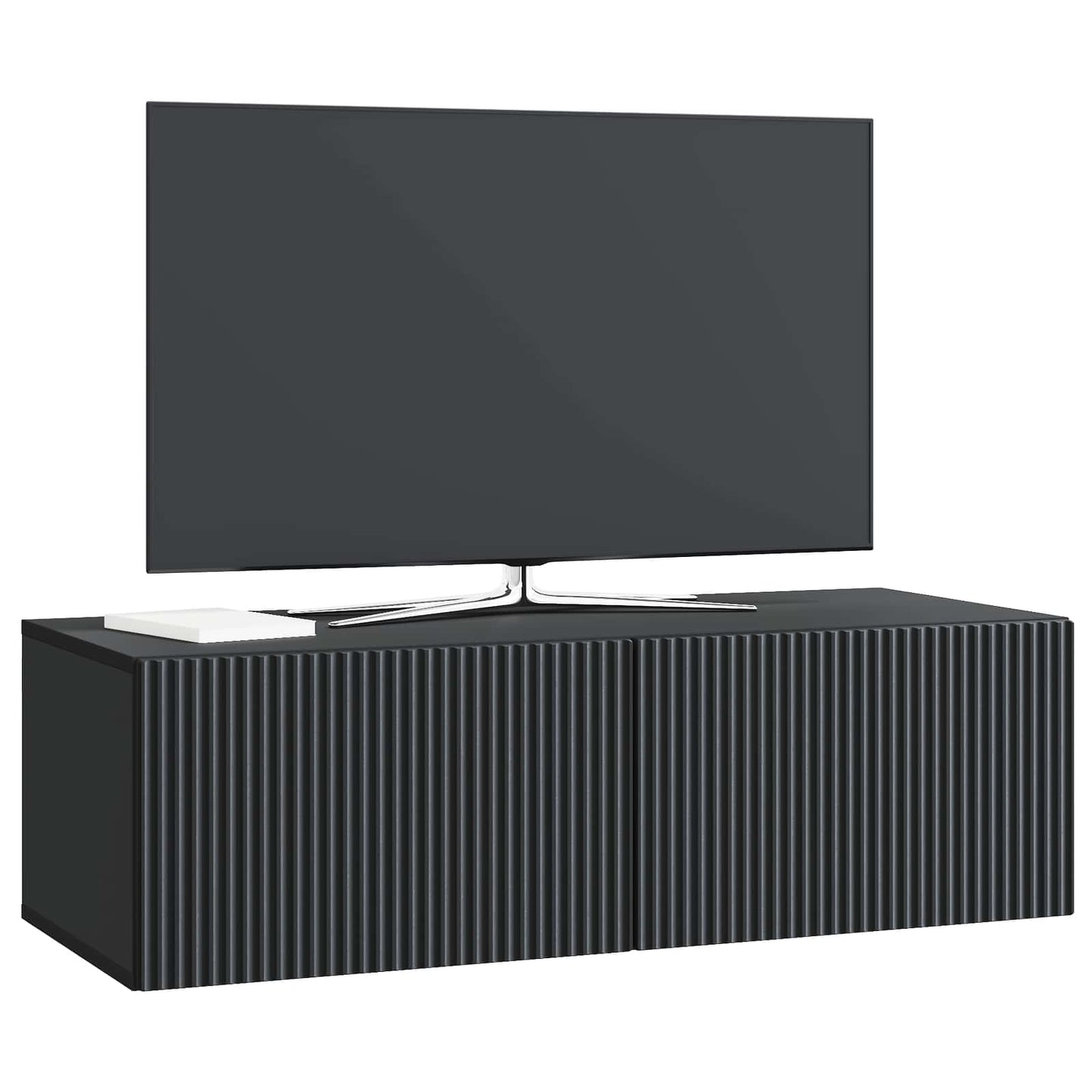 Vegghengt TV skap Svart 98 x 41 x 30 cm Konstruert tre