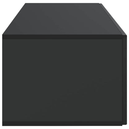 Vegghengt TV skap Svart 98 x 41 x 30 cm Konstruert tre