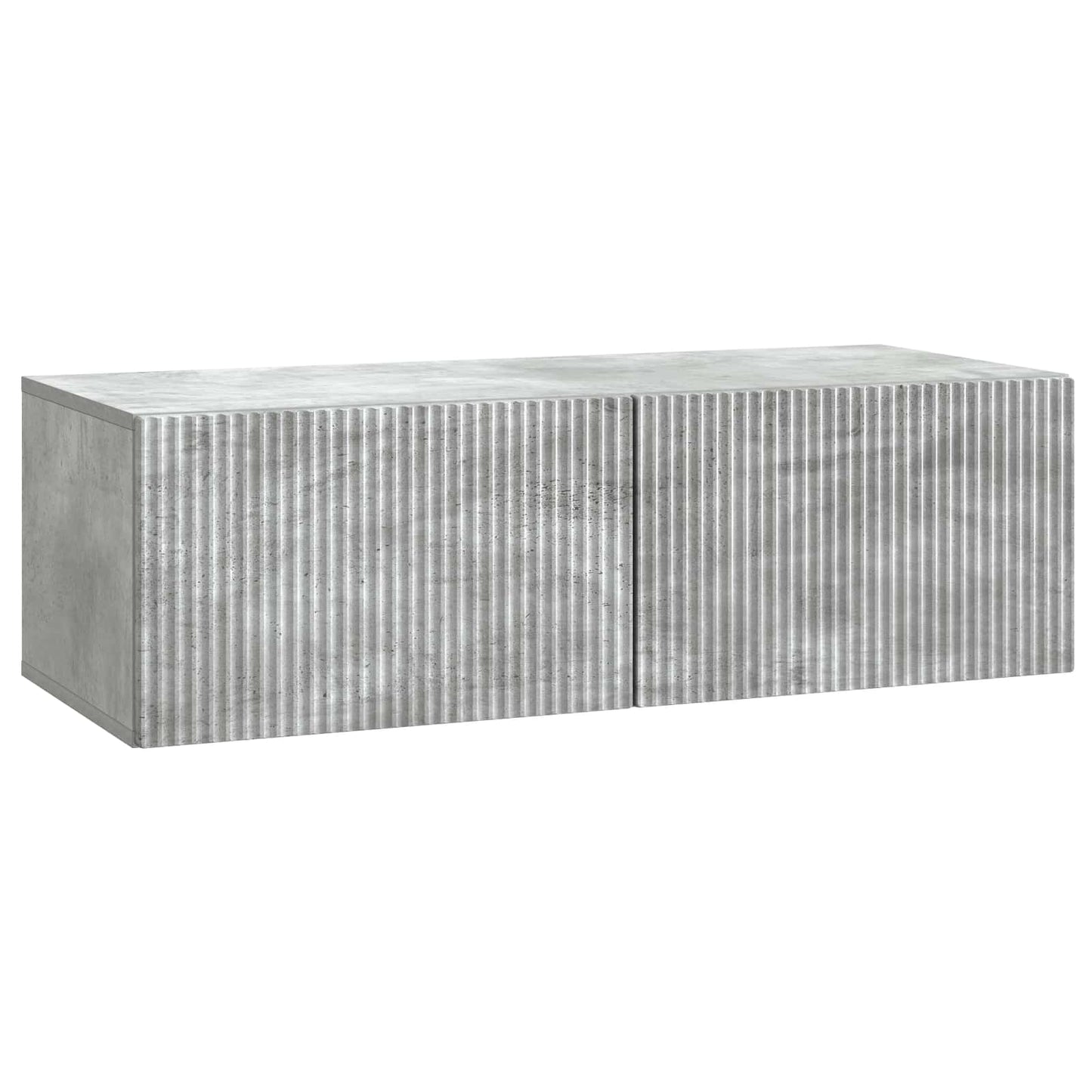 Vegghengt TV skap Betonggrå 98 x 41 x 30 cm Konstruert tre