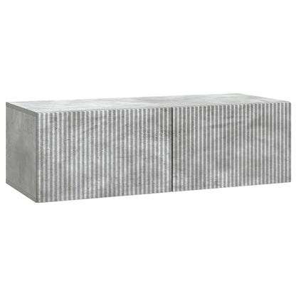 Vegghengt TV skap Betonggrå 98 x 41 x 30 cm Konstruert tre