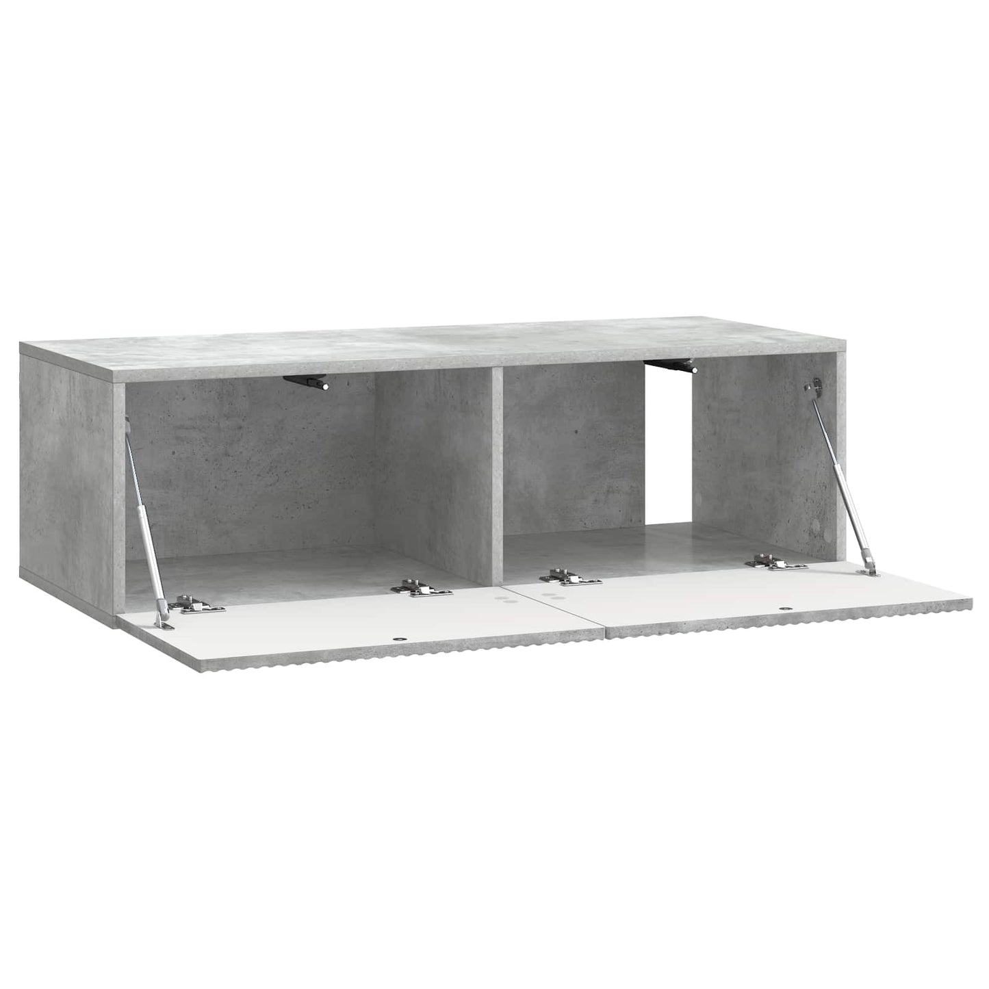 Vegghengt TV skap Betonggrå 98 x 41 x 30 cm Konstruert tre