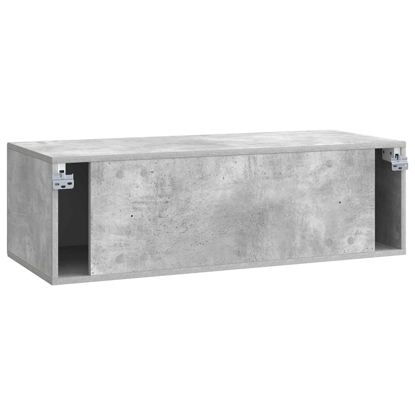 Vegghengt TV skap Betonggrå 98 x 41 x 30 cm Konstruert tre
