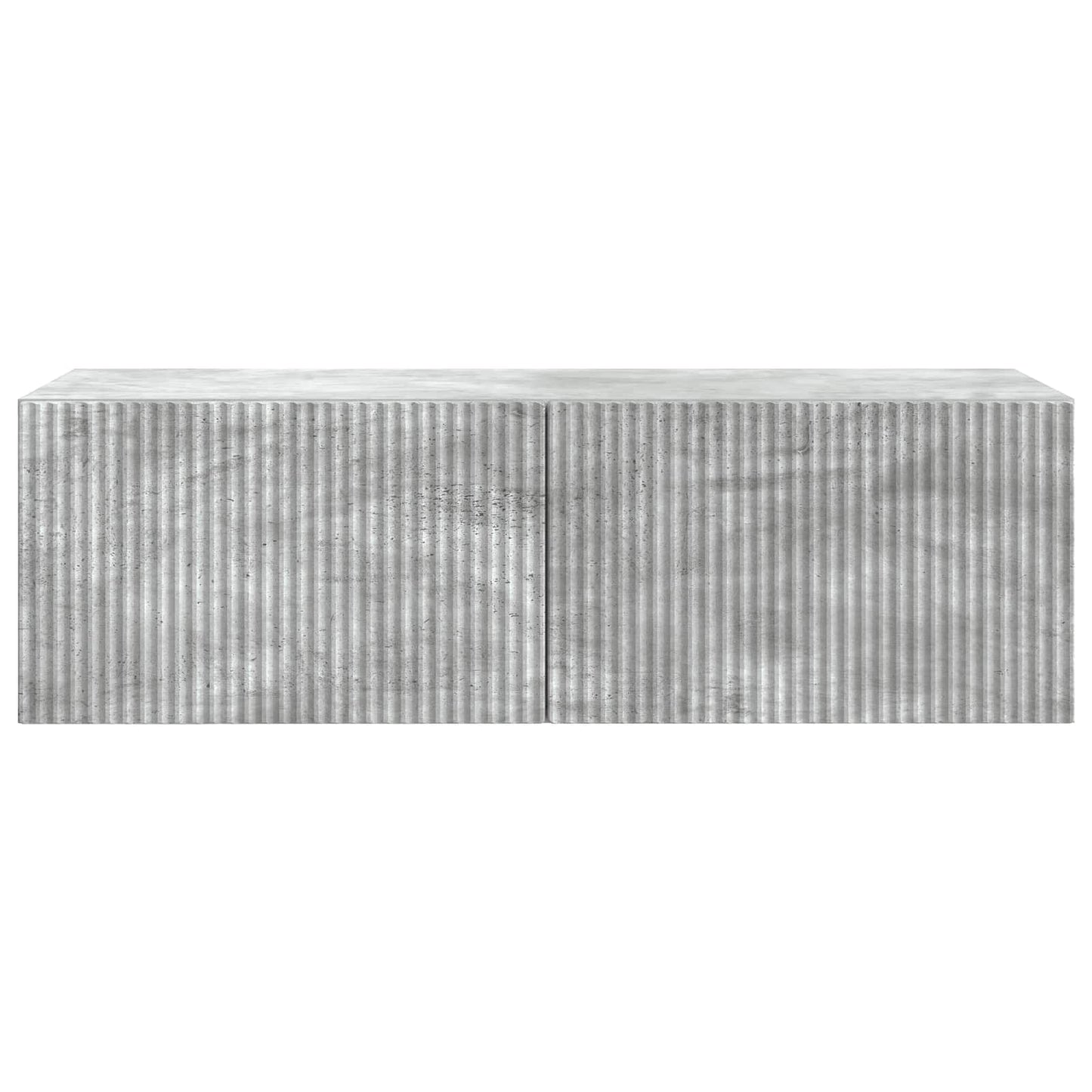 Vegghengt TV skap Betonggrå 98 x 41 x 30 cm Konstruert tre