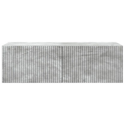 Vegghengt TV skap Betonggrå 98 x 41 x 30 cm Konstruert tre