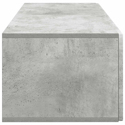 Vegghengt TV skap Betonggrå 98 x 41 x 30 cm Konstruert tre