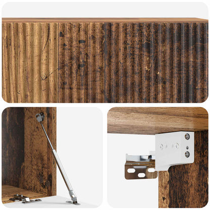 Vegghengt TV skap Gammelt tre 98 x 41 x 30 cm Konstruert tre
