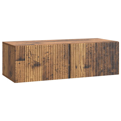 Vegghengt TV skap Gammelt tre 98 x 41 x 30 cm Konstruert tre