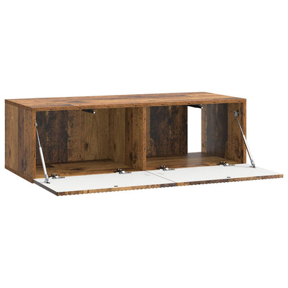 Vegghengt TV skap Gammelt tre 98 x 41 x 30 cm Konstruert tre