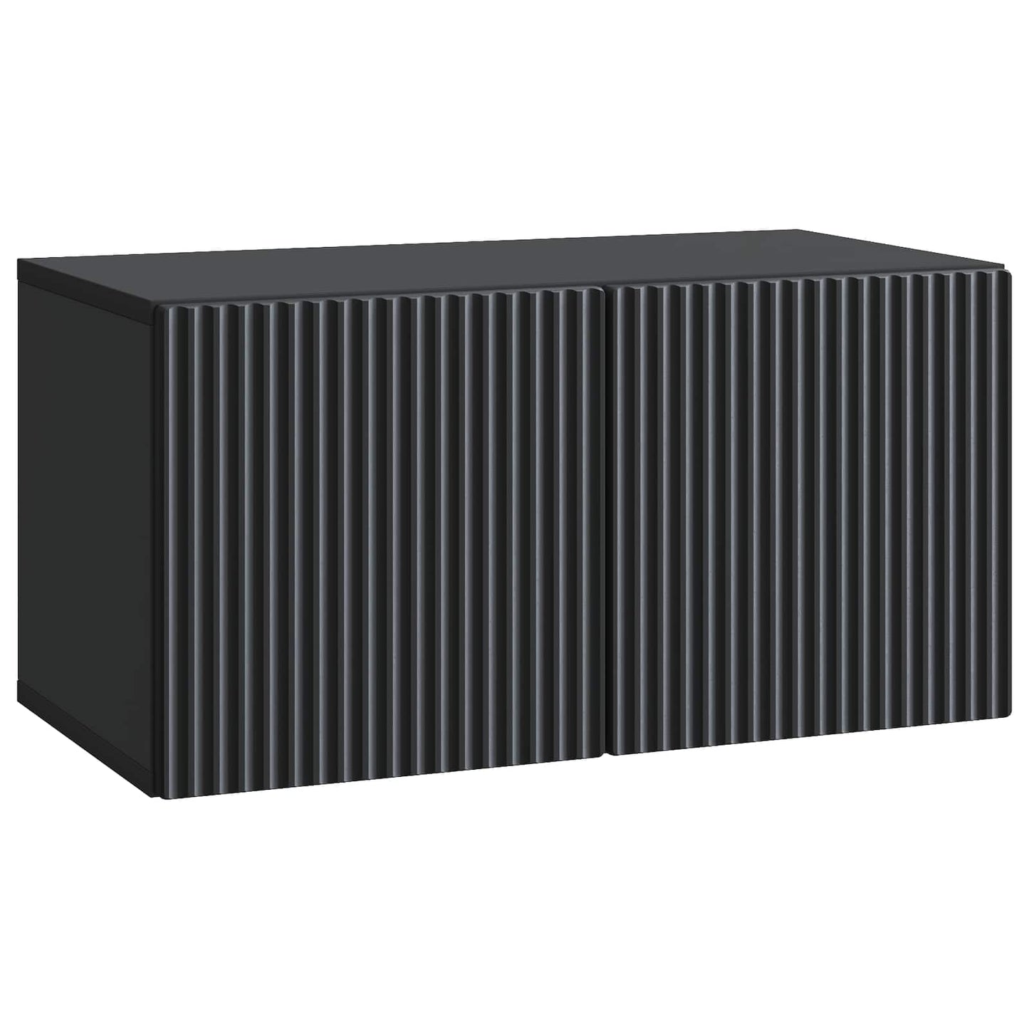 Vegghengt TV skap Svart 59,5 x 31 x 30 cm Konstruert tre