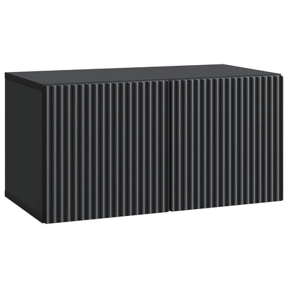 Vegghengt TV skap Svart 59,5 x 31 x 30 cm Konstruert tre