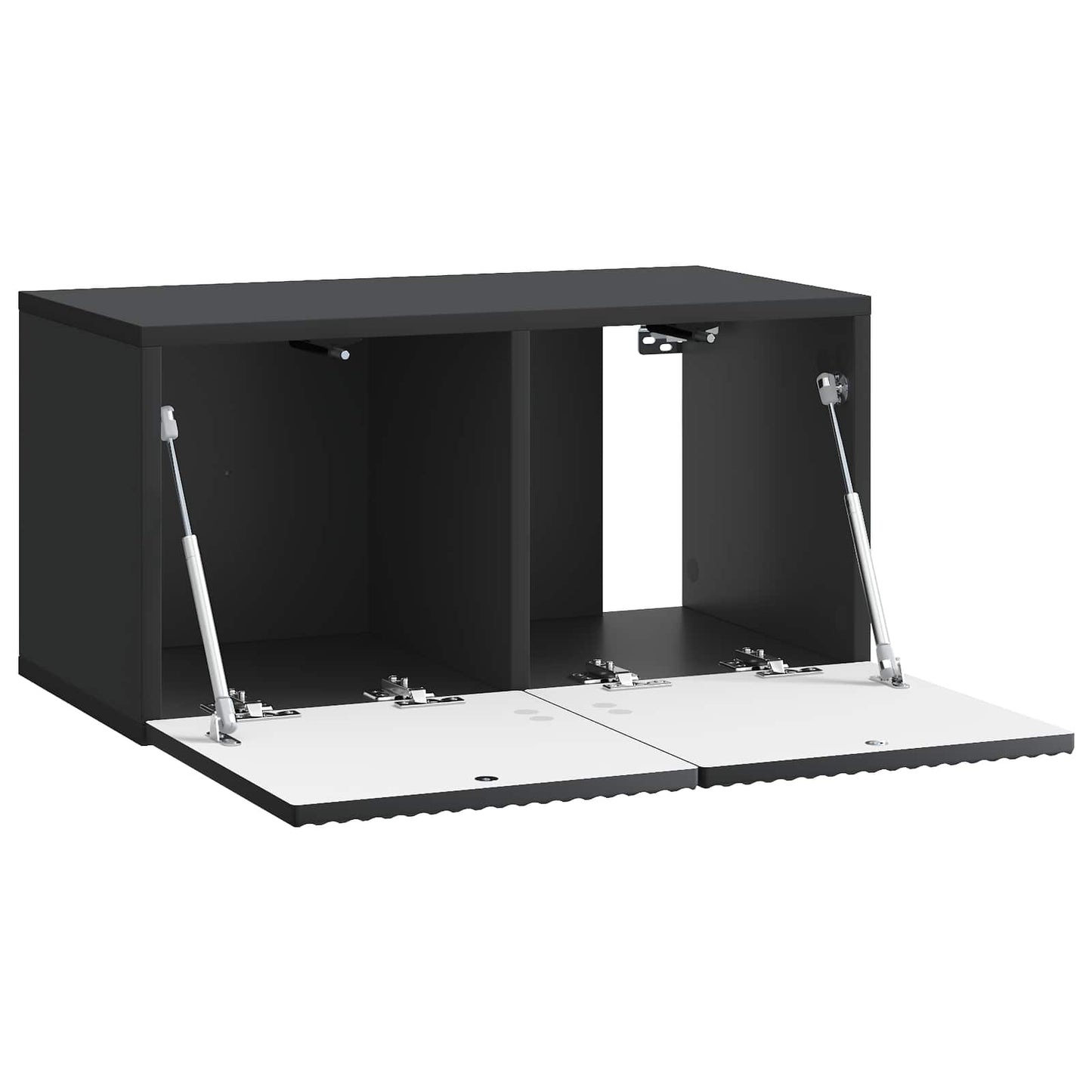 Vegghengt TV skap Svart 59,5 x 31 x 30 cm Konstruert tre