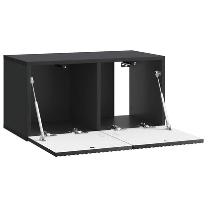 Vegghengt TV skap Svart 59,5 x 31 x 30 cm Konstruert tre