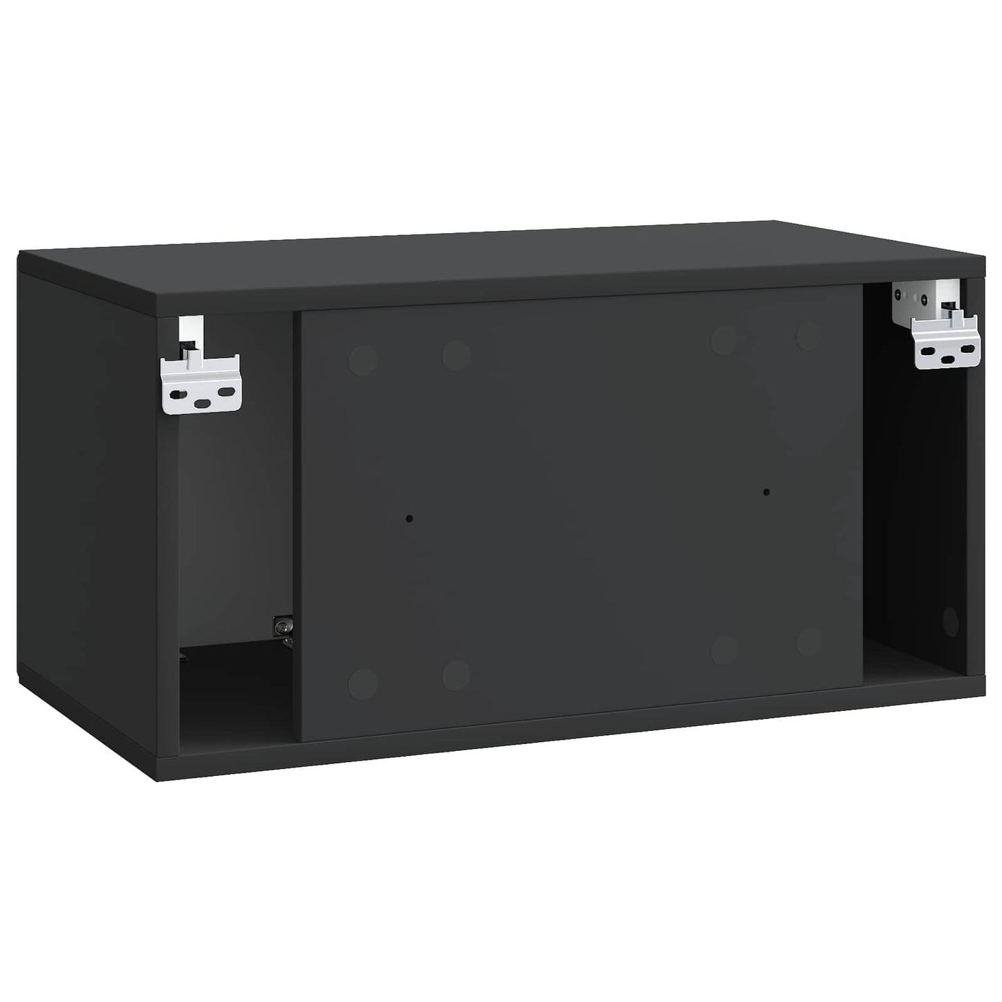 Vegghengt TV skap Svart 59,5 x 31 x 30 cm Konstruert tre
