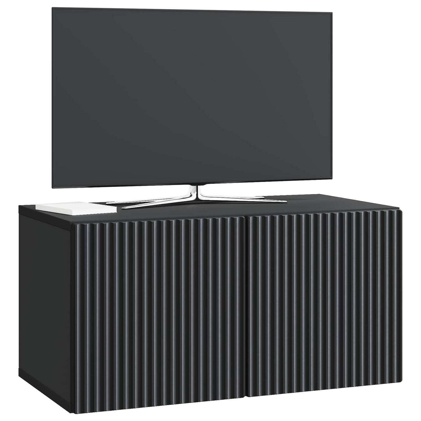 Vegghengt TV skap Svart 59,5 x 31 x 30 cm Konstruert tre