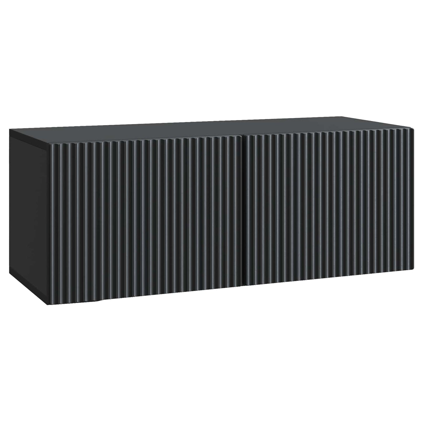 Vegghengt TV skap Svart 78,5 x 31 x 30 cm Konstruert tre