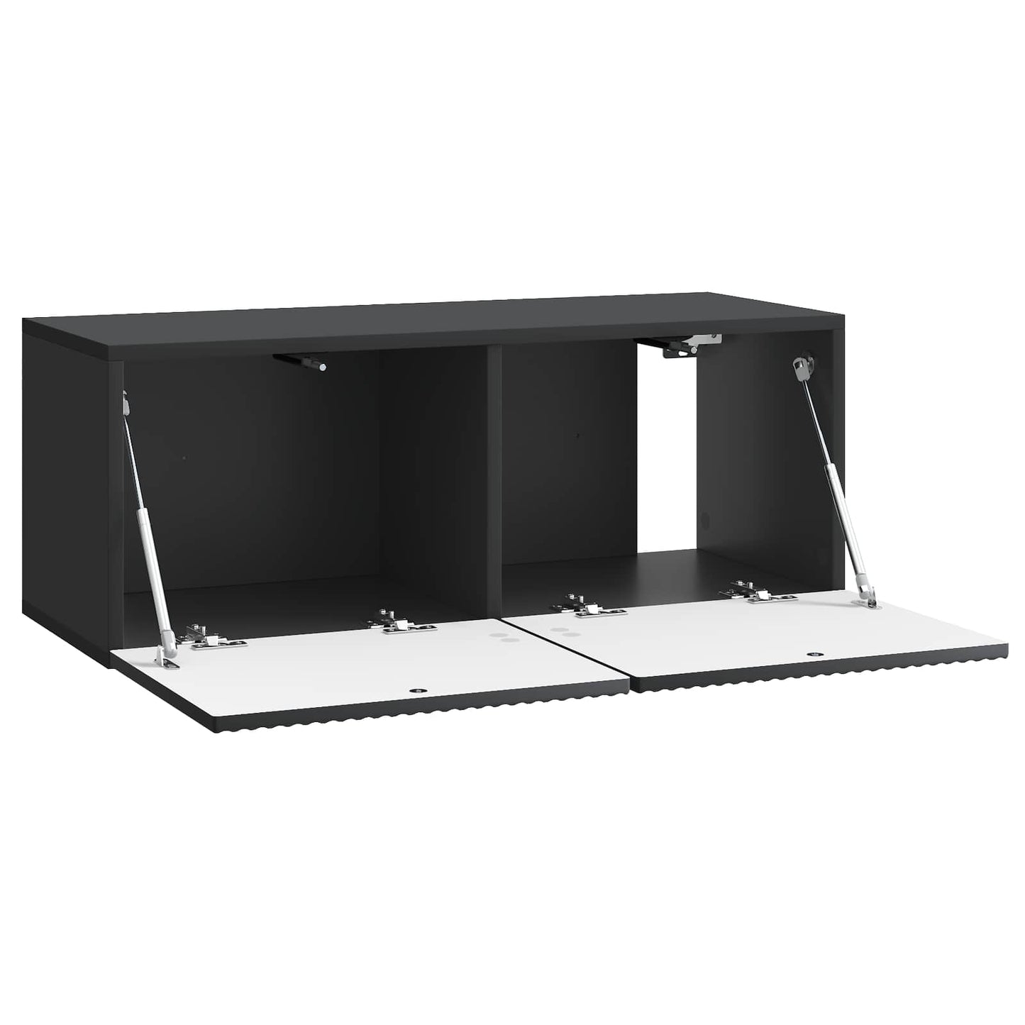 Vegghengt TV skap Svart 78,5 x 31 x 30 cm Konstruert tre