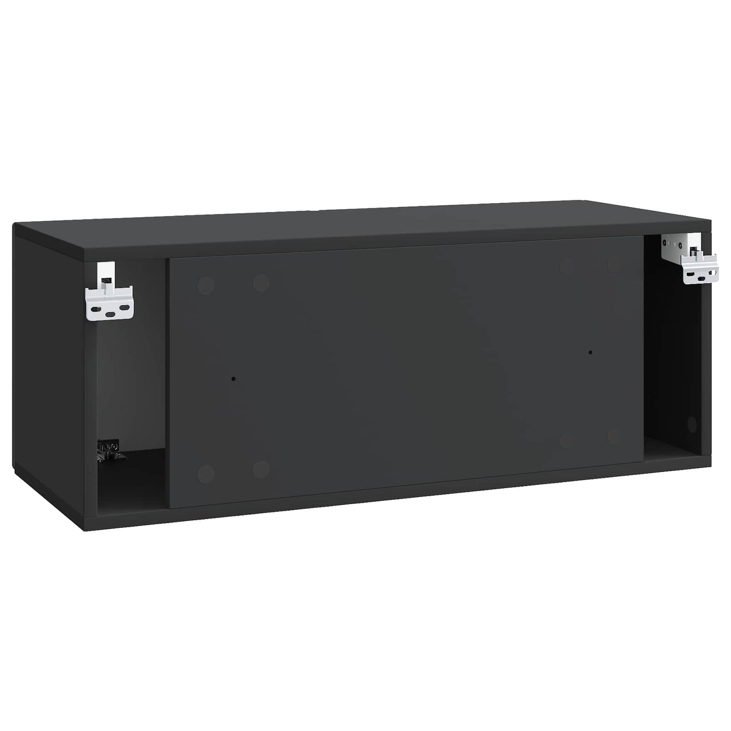 Vegghengt TV skap Svart 78,5 x 31 x 30 cm Konstruert tre