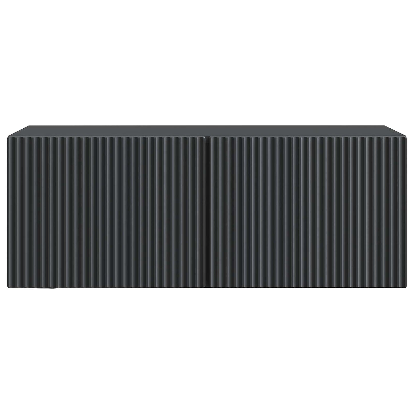 Vegghengt TV skap Svart 78,5 x 31 x 30 cm Konstruert tre
