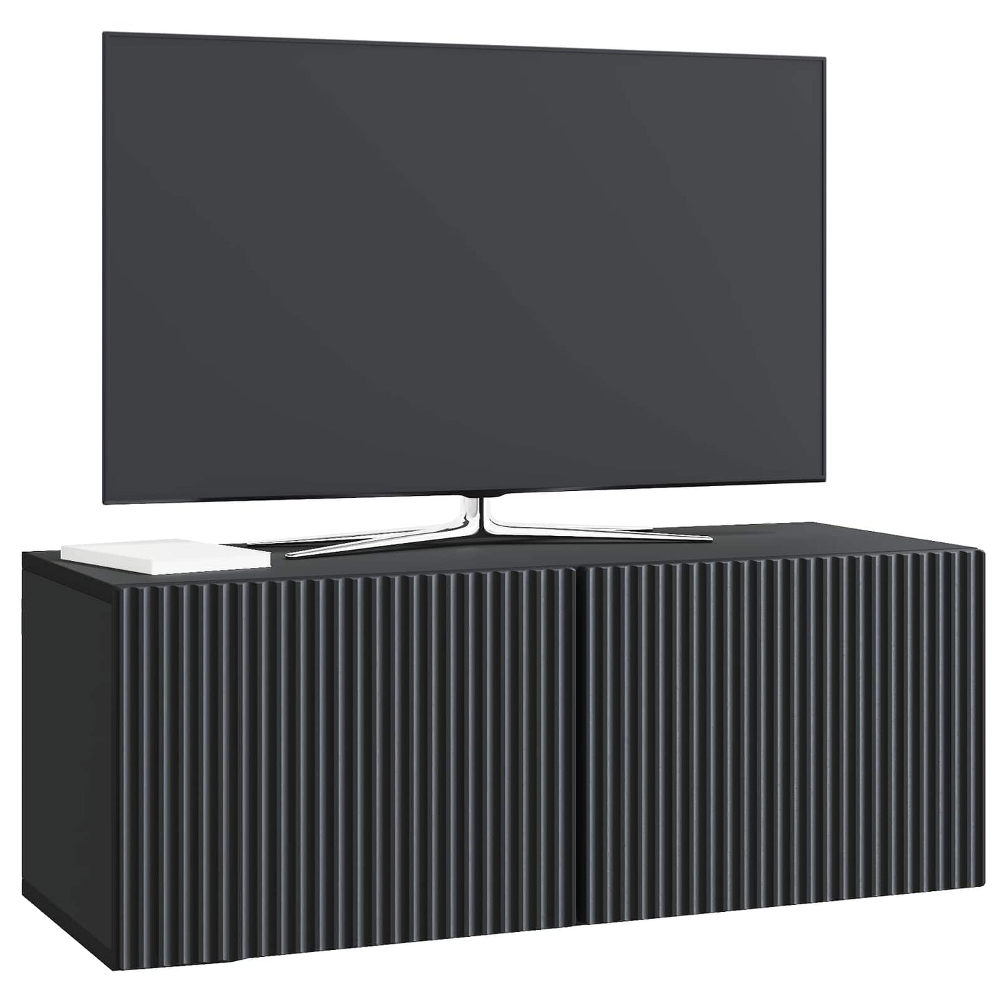 Vegghengt TV skap Svart 78,5 x 31 x 30 cm Konstruert tre
