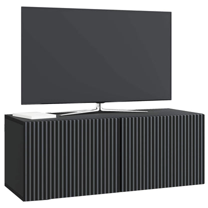 Vegghengt TV skap Svart 78,5 x 31 x 30 cm Konstruert tre