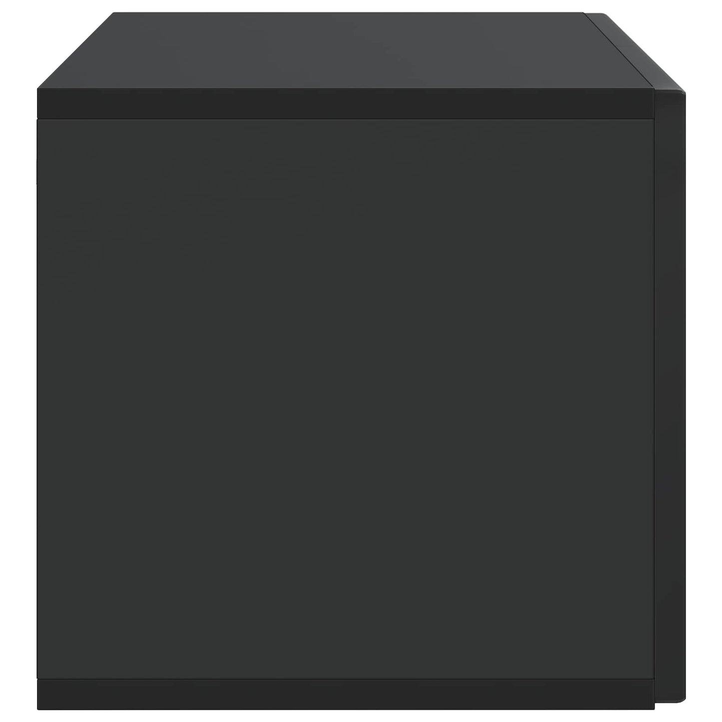 Vegghengt TV skap Svart 78,5 x 31 x 30 cm Konstruert tre