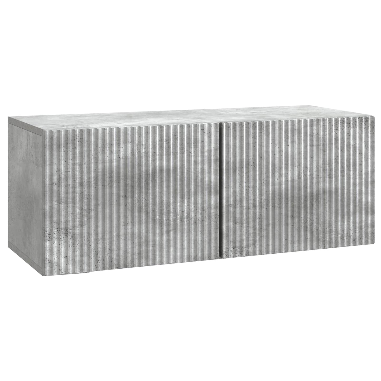 Vegghengt TV skap Betonggrå 78,5 x 31 x 30 cm Konstruert tre