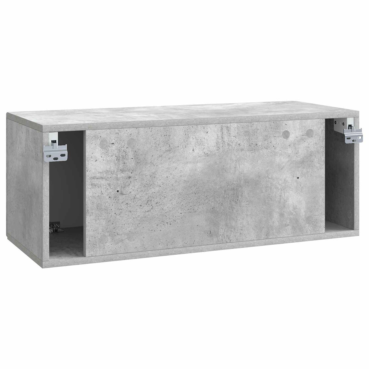 Vegghengt TV skap Betonggrå 78,5 x 31 x 30 cm Konstruert tre