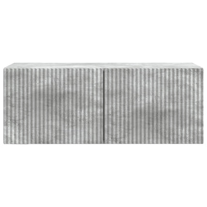 Vegghengt TV skap Betonggrå 78,5 x 31 x 30 cm Konstruert tre