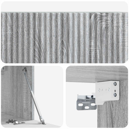 Vegghengt TV skap Grå sonoma 78,5 x 31 x 30 cm Konstruert tre