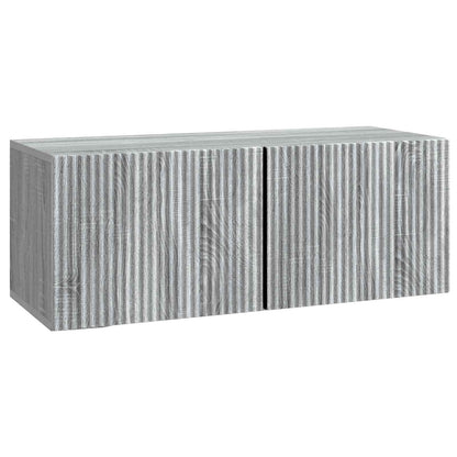 Vegghengt TV skap Grå sonoma 78,5 x 31 x 30 cm Konstruert tre