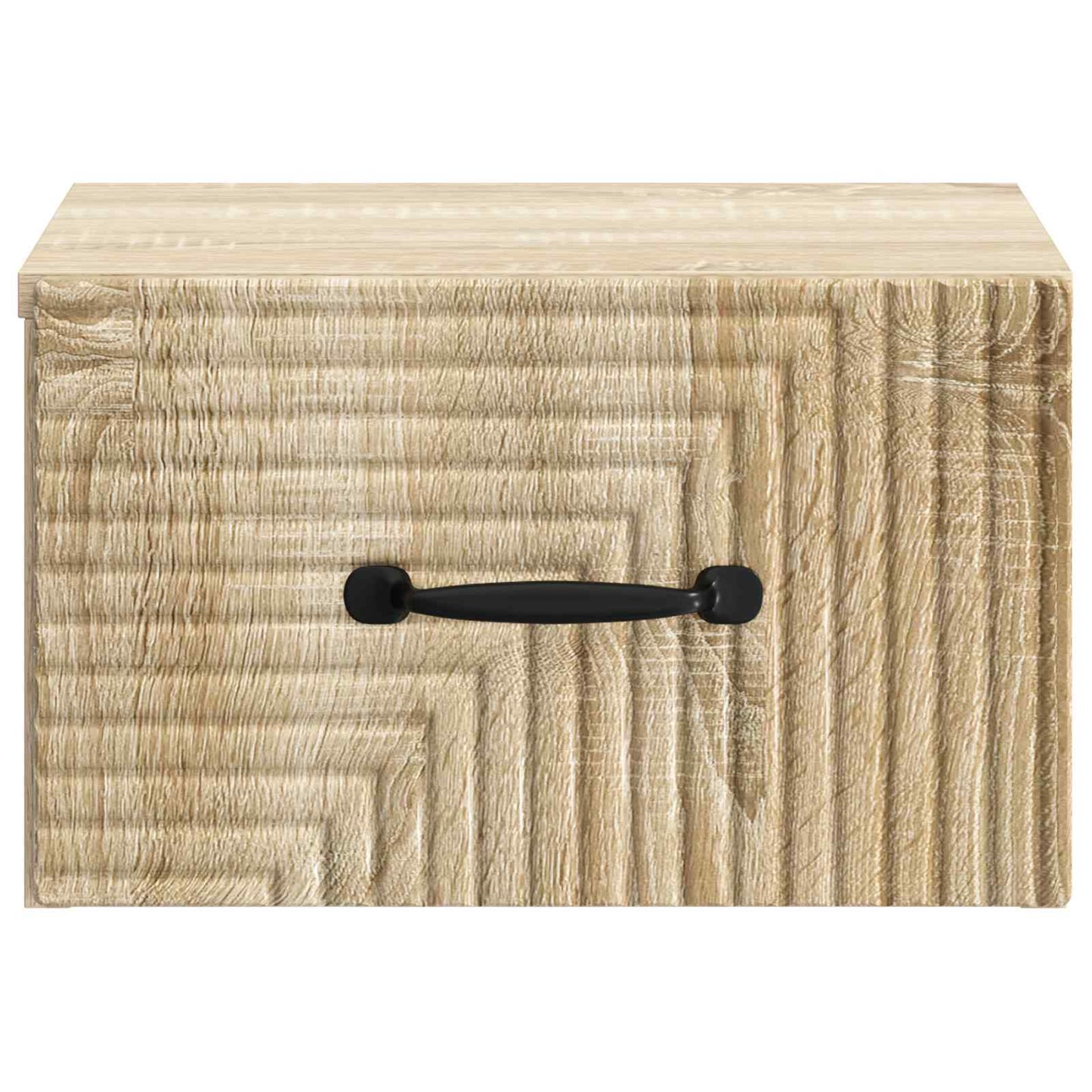 Vegghengt Nattbord med skuff 2 pcs Sonoma eik 34,5 x 33 x 20 cm
