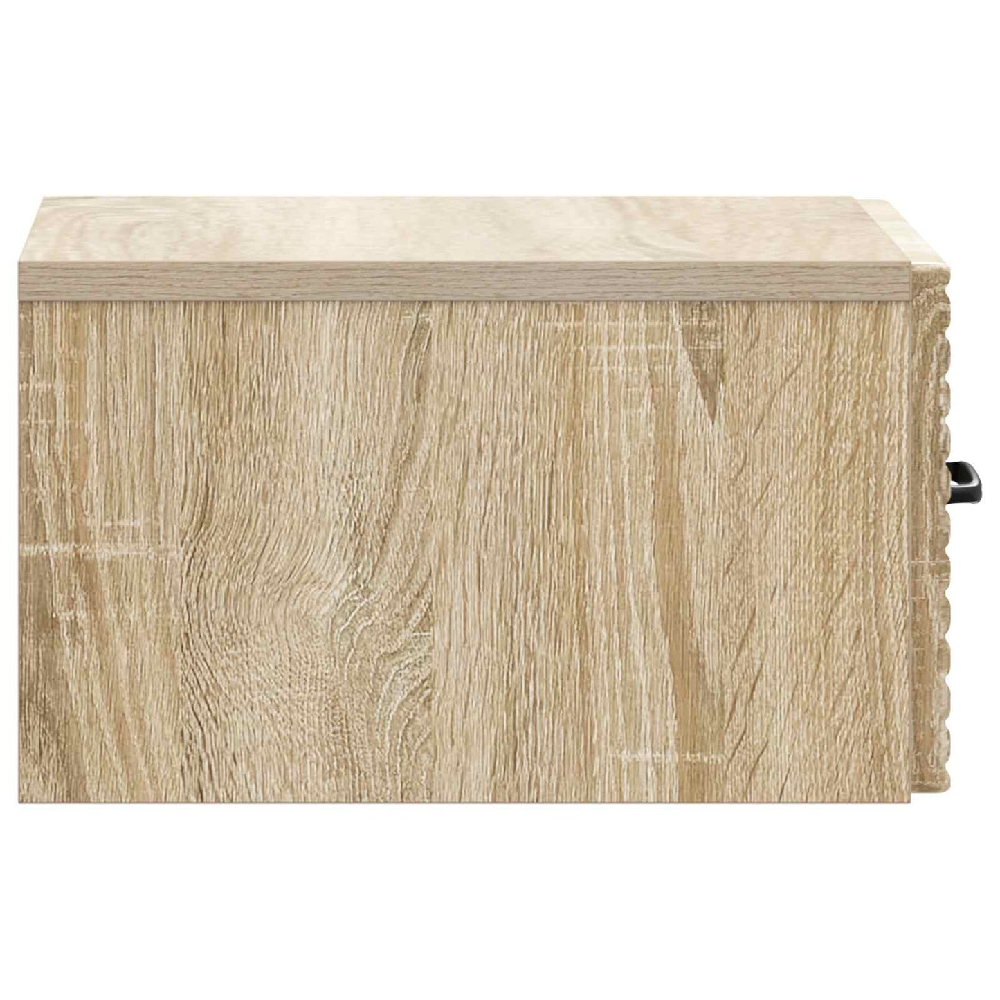 Vegghengt Nattbord med skuff 2 pcs Sonoma eik 34,5 x 33 x 20 cm